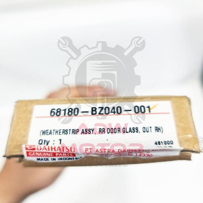 PELIPIT KARET KACA LUAR BELAKANG KANAN AVANZA VELOZ XENIA ALL NEW DISKON