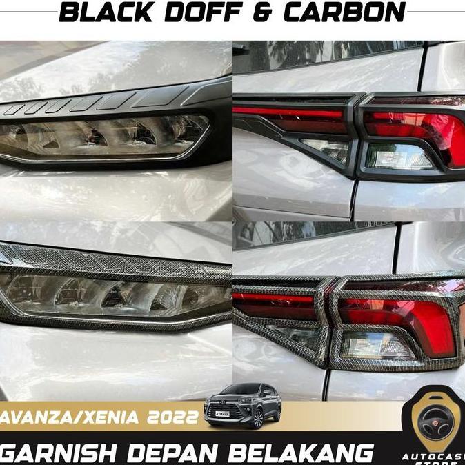 PAKET GARNISH DEPAN BELAKANG AVANZA XENIA 2022 2023 2024 2025 UP PNP AKSESORIS MOBIL TERBARU