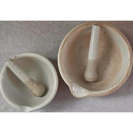Sepasang Lumpang Keramik / ulekan obat (TERBAIK) (TERBARU) (TERMURAH)