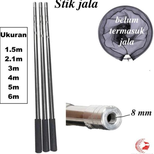 Tanggok Serokan Jala Ikan 4M5M6M Stik Pencedok Serokan Jala Ikan Bahan Dan Tebal Anti Karat