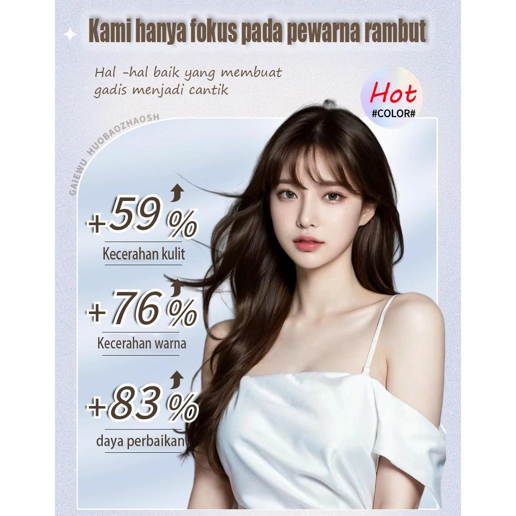 Ready stok Tidak perlu pemutihcat rambut 200ML Tidak perlu pemutih, wanita hamil dapat menggunakanny