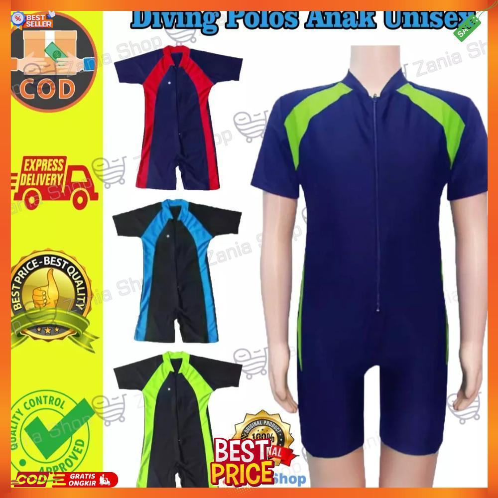 PALING MURAH BAJU RENANG POLOS DAN BERMOTIF ANAK USIA 2-9 THN BAJU RENANG ANAK PEREMPUAN LAKI LAKI  