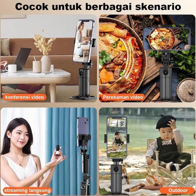 TERLARIS GIMBAL STABILIZER AUTO FACE TRACKING GIMBAL HANDPHONE STABILIZER GIMBAL KAMERA 360