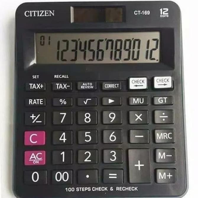 KALKULATOR CHECK & CORRECT CITIZEN CT-169 - Calculator Desktop CT169