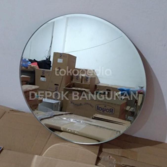 KACA BULAT CERMIN DINDING RIAS BULAT KACA CERMIN KAMAR MANDI BULAT