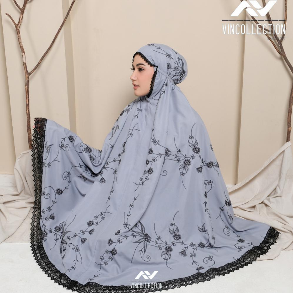 HOT DEALS MUKENA DEWASA BORDIR KATUN BUNGA AMANDA RENDA RUKUH MEWAH