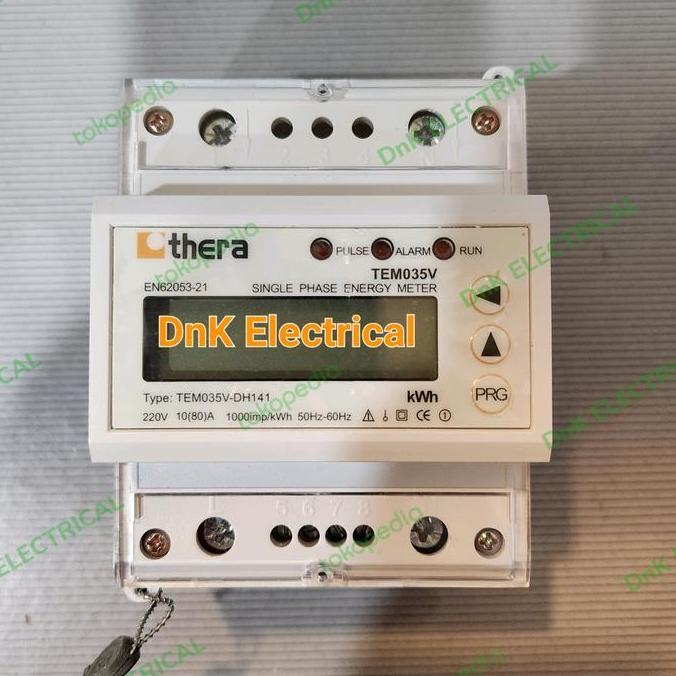 KWH Meter 1 Phase Direct (Digital/LCD) Modbus THERA TEM035V-DH141
