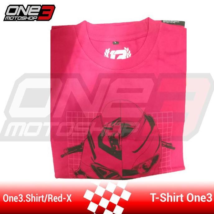 Kaos T Shirt One3 Motoshop Drive By Passion Red