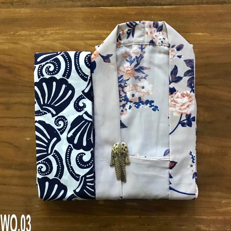 Berkualitas Kebaya Kutubaru Batik Bunga Eb.66 & Wo.03 Monalisa