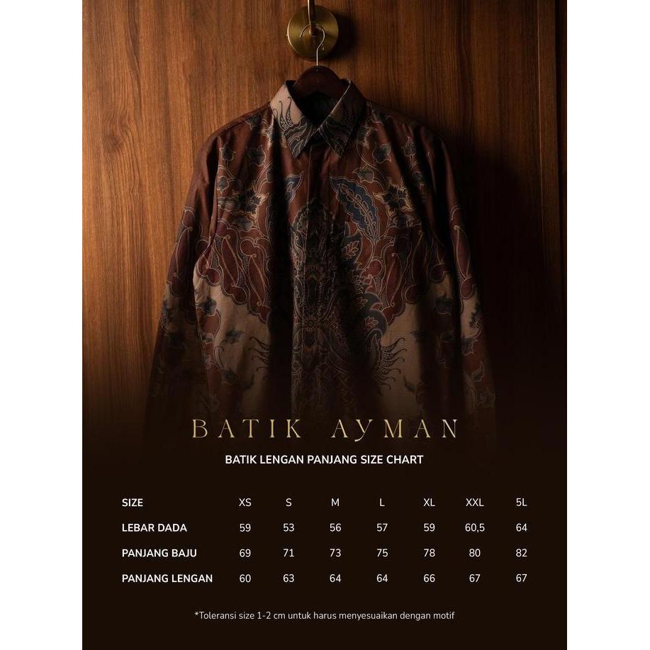 Batik Ayman - RAHARDIAN GOLD | Kemeja Batik Pria Katun Solo Halus Premium