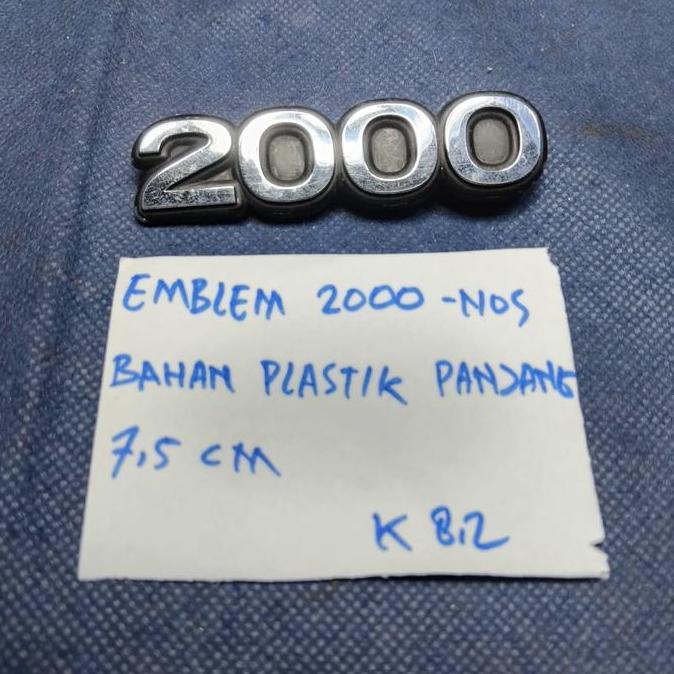 EMBLEM MOBIL TOYOTA CORONA RT100/104 - EMBLEM 2000 - BARU STOK LAMA BAHAN PLASTIK PANJANG 7.5CM HEMA
