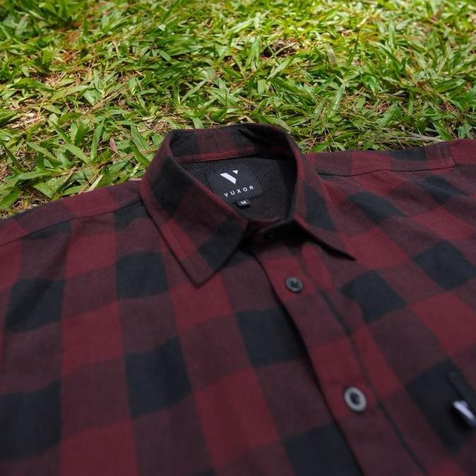 Kemeja Flanel Kotak Kotak Outdoor - Vuxor Traveler Series