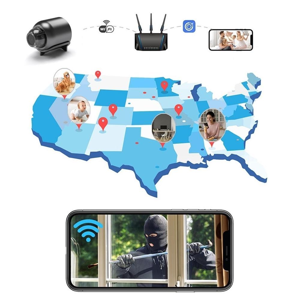 ERLONALIPEDIA KS WIFI KAMERA CCTV MINI TERSEMBUNYI WIDE ANGLE CCTV CCTV BENTUK PENYAMARAN MINI BLUET