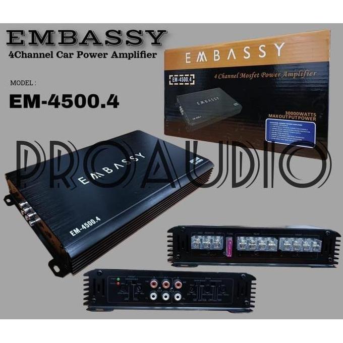 Power 4 Channel Embassy 30000 Watt EM-4500.4 EM 4500 4 EM4500 4