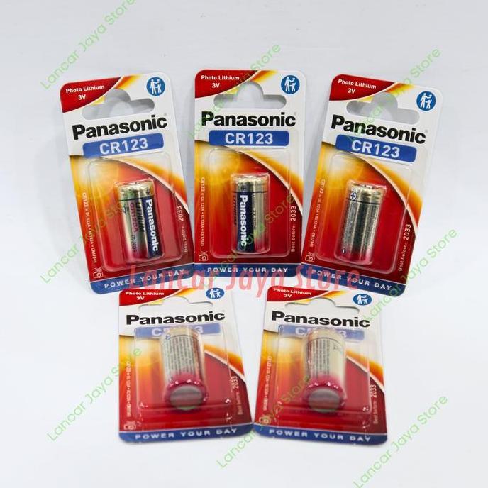 Baterai Panasonic CR123A ORIGINAL 100% Lithium