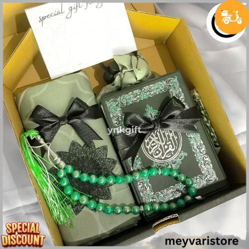 Ynk Gift Hampers Sajadah + Alquran Traveling | Kado Wisuda, Ulang Tahun Cewek & Cowok, Hadiah Islami