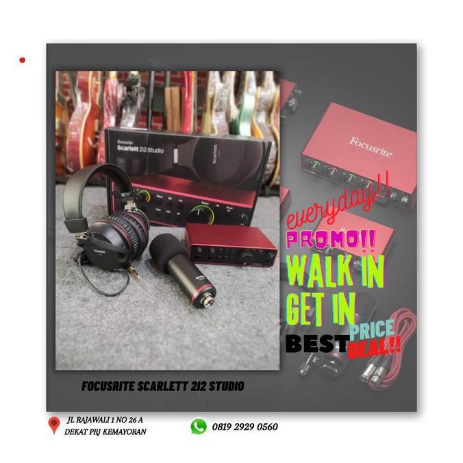Focusrite Scarlett 2i2 studio 4th  Gen