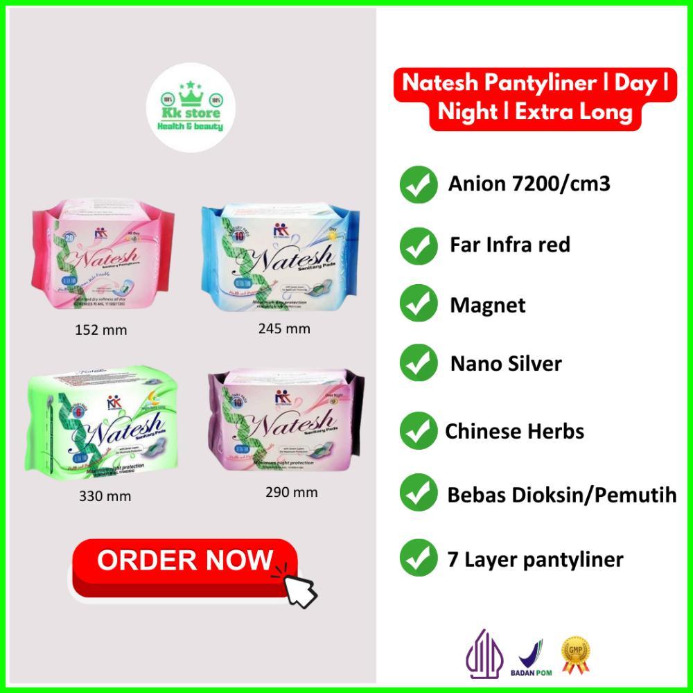 Natesh pembalut herbal Natesh pembalut wanita Natesh pantyliner Natesh day Kk indonesia