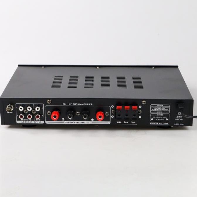 Sunbuck Audio Amplifier Bluetooth DAC Home Stereo 5 Channel - DAC Home Stereo Amplifier - AV-298BT d