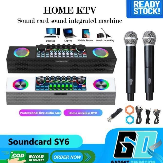 Live Soundcard Sound Card SY6 Live Audio Mixer Broadcast Recording