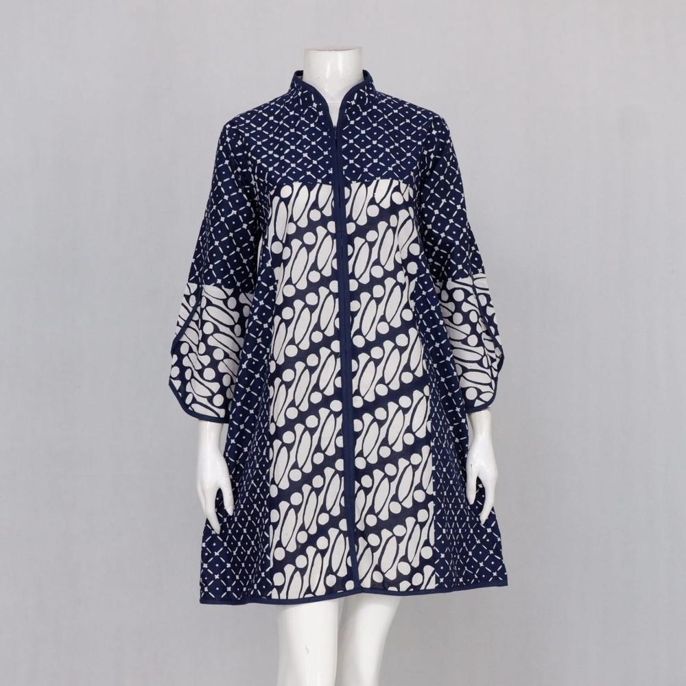 Elzaeda Tunik Batik Jumbo LD 110, 120, 130, 140, 150cm Busui Resleting Depan