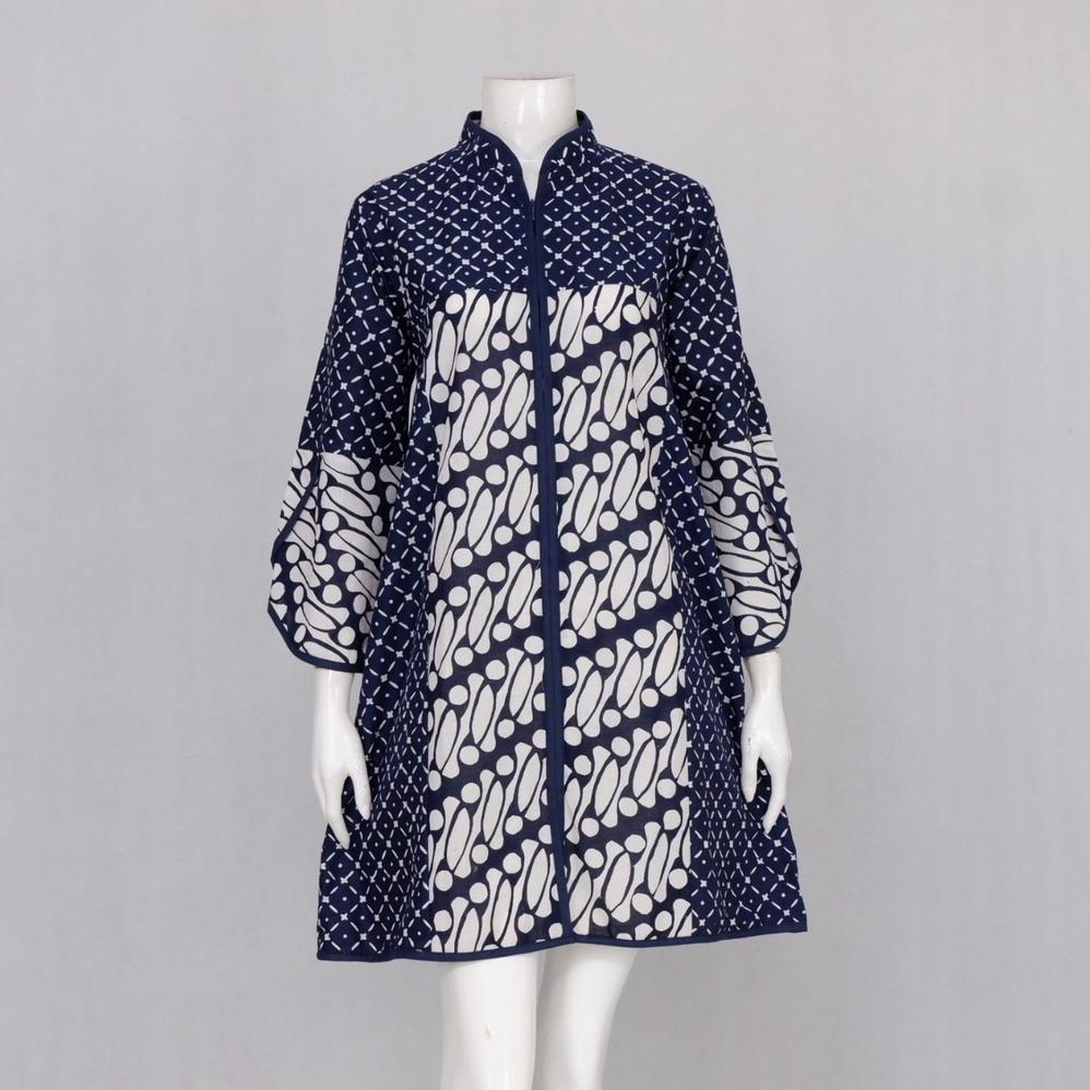Elzaeda Tunik Batik Jumbo LD 110, 120, 130, 140, 150cm Busui Resleting Depan