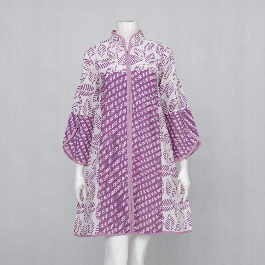 Elzaeda Tunik Batik Jumbo LD 110, 120, 130, 140, 150cm Busui Resleting Depan