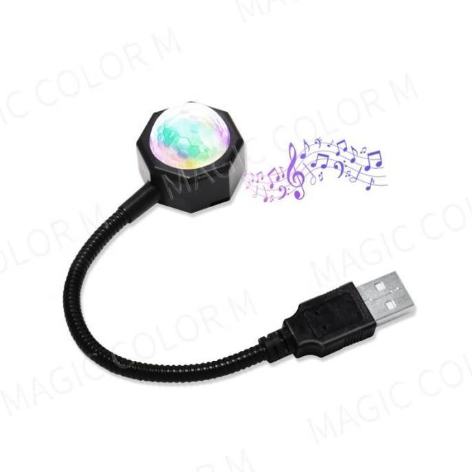 OREJELA Acnf Atmosphere Lamp Magic Ball M9 Black Lampu Mobil Led Rgb