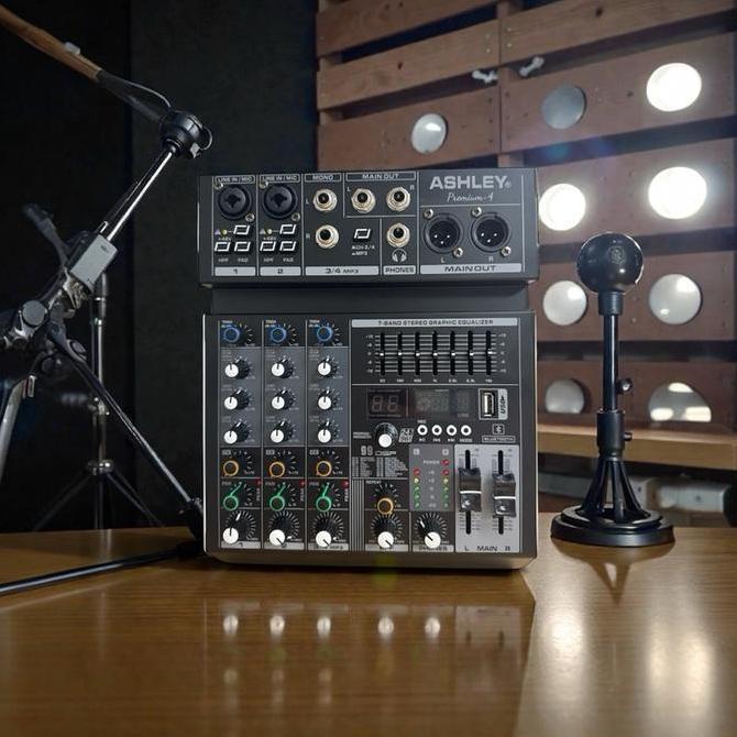 Vocale- Mixer 4 Channel Ashley 4 Garansi Resmi Metal Pc Equalizer Soundcard