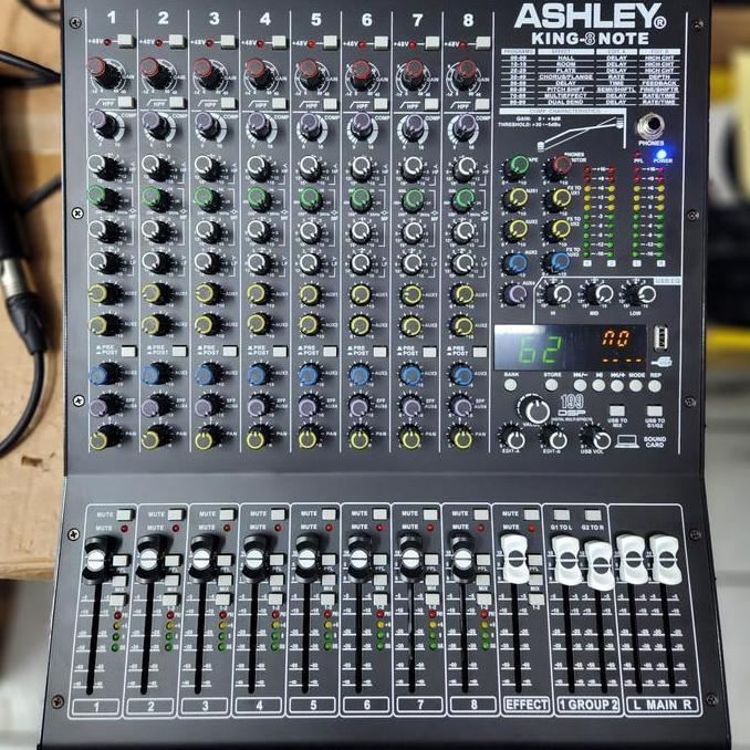 MIXER AUDIO ASHLEY KING8 NOTE/KING 8 NOTE USB-BLUETOOTH-RECORDING PC