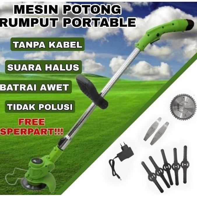 AKSULUTI SIOV MESIN POTONG RUMPUT MESIN RUMPUT BATERAI