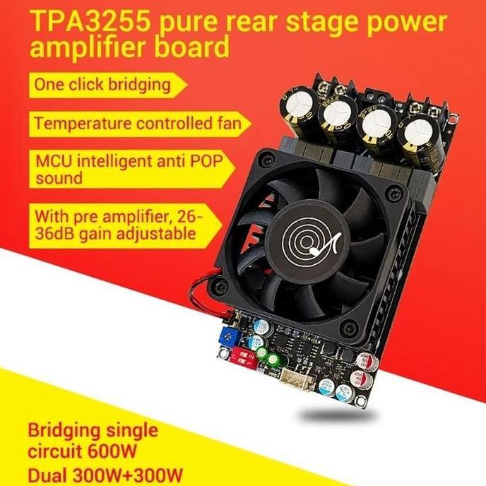 TPA3255 Amplifier Class D Stereo BTL Bridge Hifi HD Sound High Power Amplifier 600W Original ZK-3002