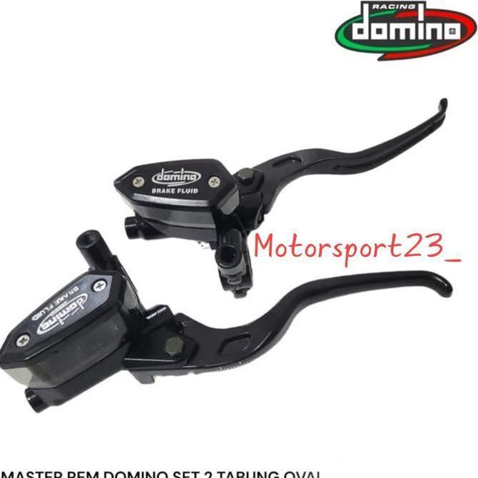MASTER REM DOMINO RACING ITALY TABUNG OVAL 1 SET KANAN KIRI NMAX PCX Original