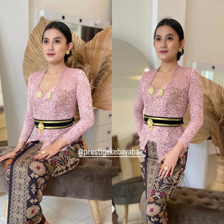 Hot Deals (Bisa Cod) One Set Kebaya Sofia Strait/Setelan Kebaya Sofia/Kebaya Brokat Sofia/Kebaya Bal