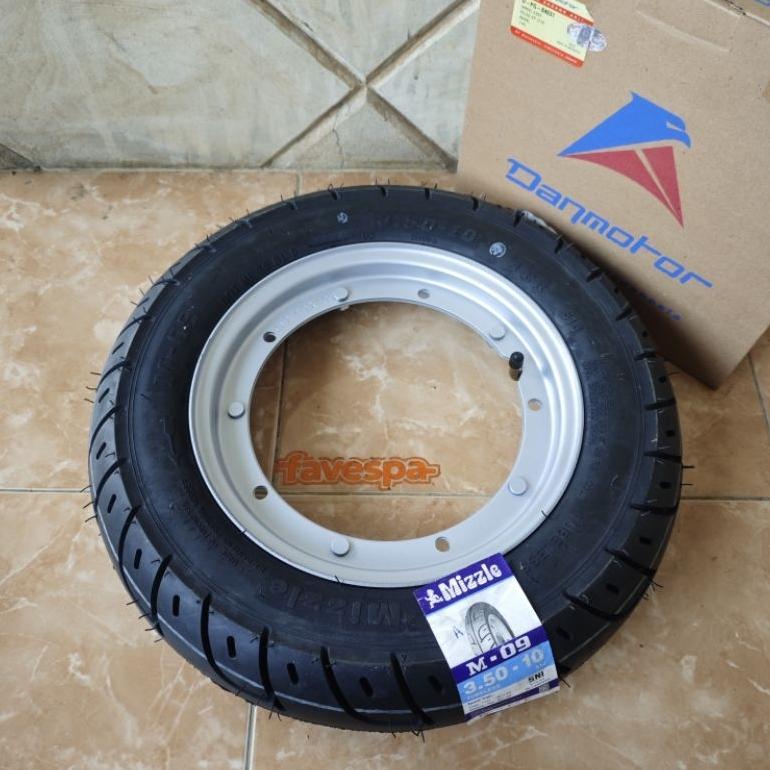 Velg Set Ban Luar Dalam Vespa Ring 10 Original Danmotor
