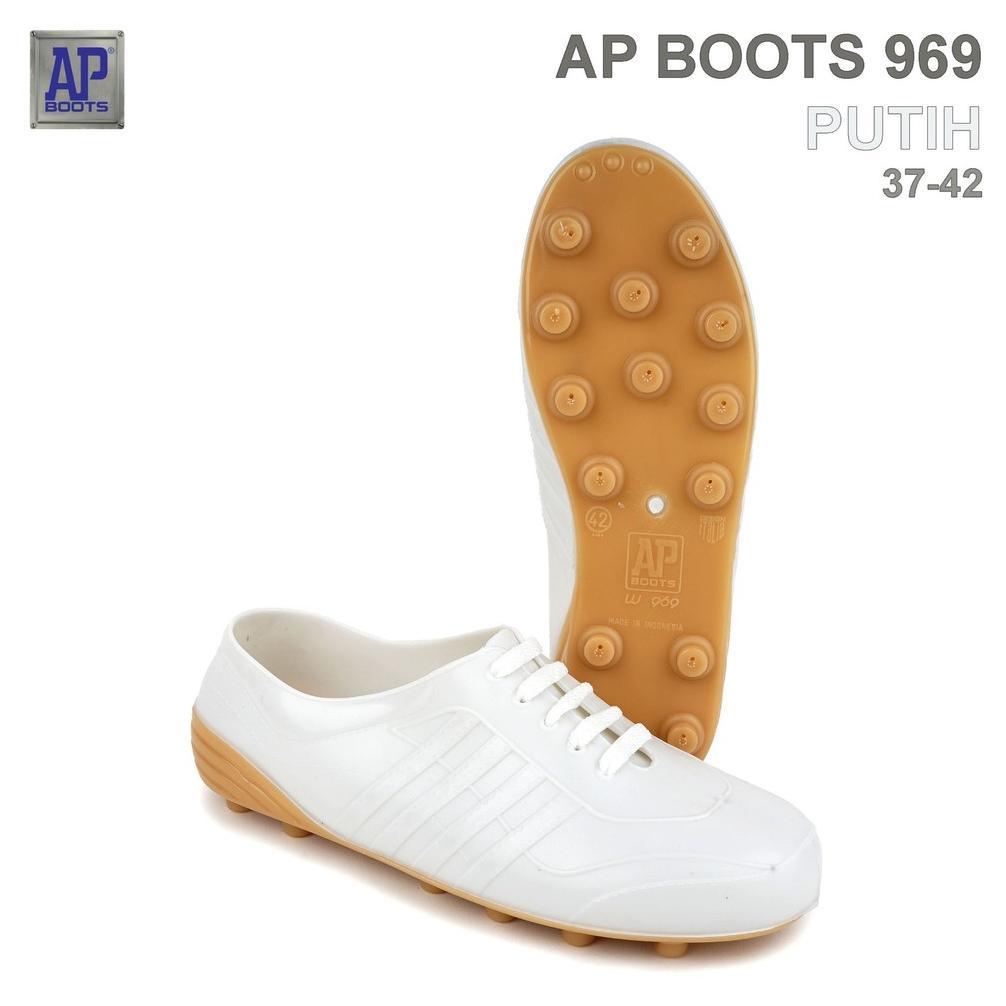 Cuci Gudang Ap Boots Ap 969 Putih Cream - Sepatu Bola Pvc