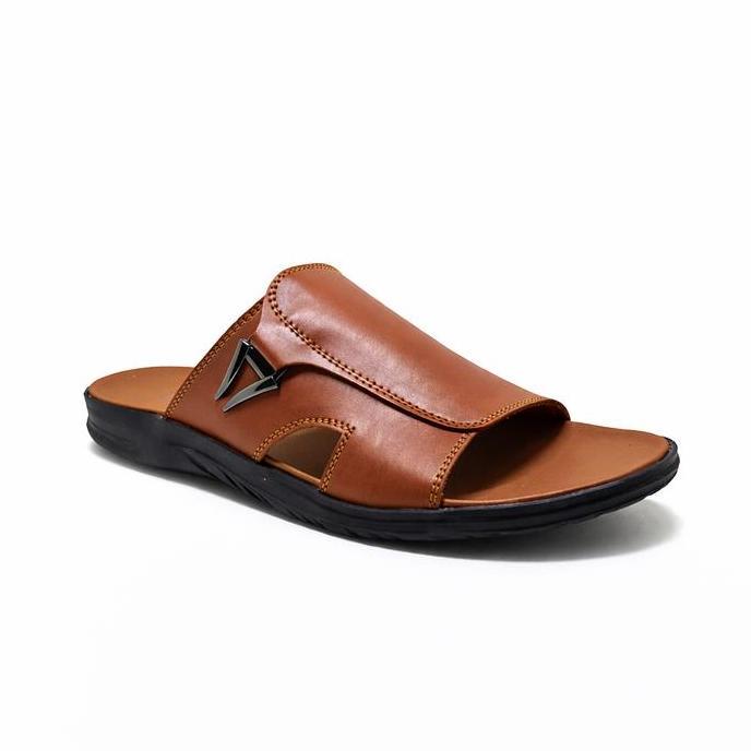 Sandal Slide Casual Pria Kulit Asli 100% ORINAL | Ukuran Besar & Kecil 39-48 | Sendal Selop Bapak-Ba