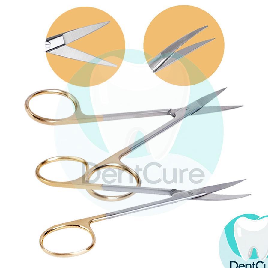 Iris Scissor Straight Curved - Gunting Iris  Lurus Bengkok - Gunting Alis Mata Jaringan Gum Operatin