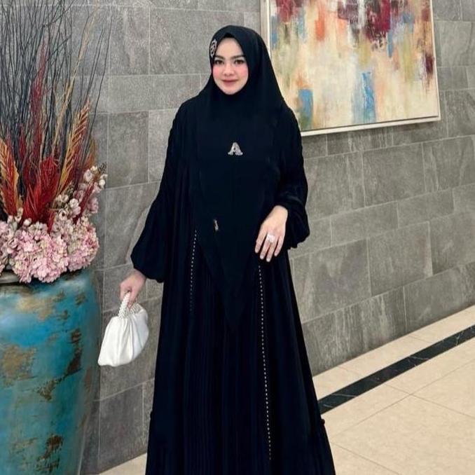 GAMIS SYARI POLOS KARMILA SERIES BY AVRILIA HIJAB