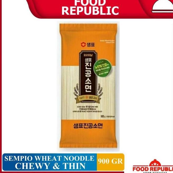 Sempio Wheat Noodle Chewy Thin 900 Gr Mi Kering Gandum Korea Halal