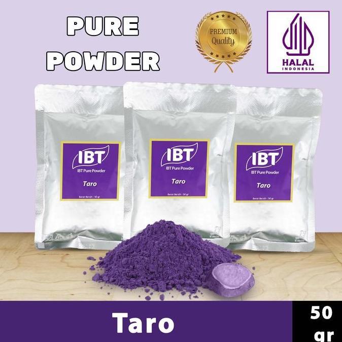 Ingredients- Pure Taro Powder Murni Bubuk Import Makanan Kue 50 Gr