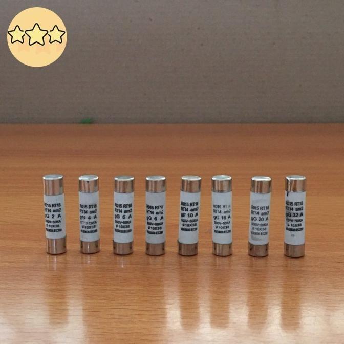 Fuse Link Ceramic 10 x 38 10X38MM 10MM Sekring Keramik 10x38 2A 4A 5A 6A 10A 16A 20A 32A 10MM X 38MM