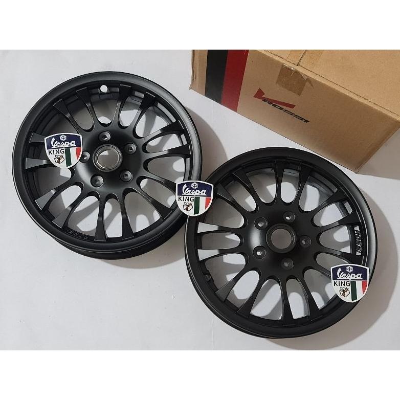 Velg Vrossi Vespa ring 12 Front + Front Vespa klasik ring 12 Vrossi Tuscan Hitam Black