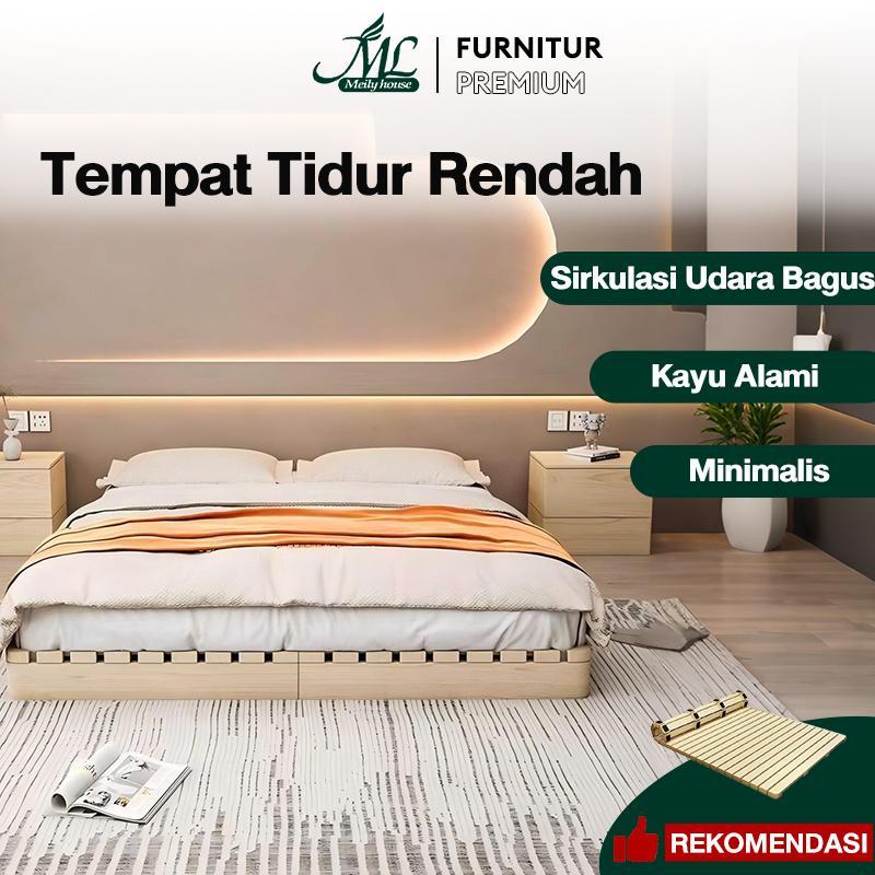 Tempat Tidur Lipat Dipan Kasur Kayu Palet Jati Belanda Kokoh Alas Kasur Lantai