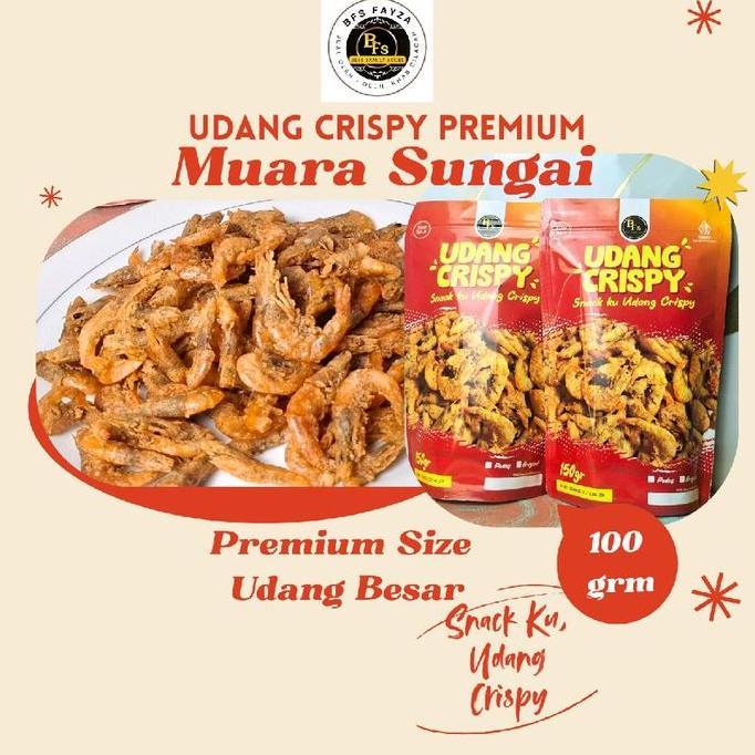 7tridarmasila - UDANG GORENG CRISPY PREMIUM 100 gram DAUN JERUK UDANG MUARA SUNGAI SNACK RINGAN LAUK