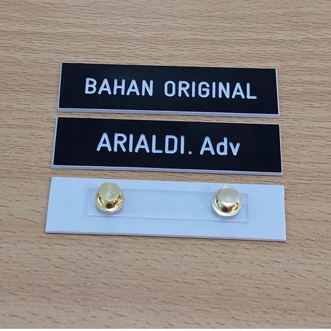 Package- Papan Nama Dada Grafir Bahan Nametag Grafir/Ukir Paku Jambu/Dandang