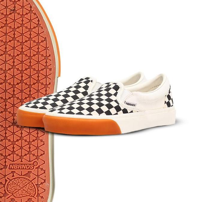 Nobrands Sepatu Slip On Checkerboard SELOP CATUR LOCAL PRIDE Sepatu Sneakers Pria Wanita flat shoes 