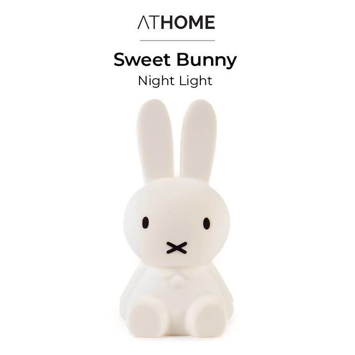 HOT SALE ATHOME SWEET BUNNY Night Light / Lampu Tidur LED Kamar Anak Lucu Pakai Remot