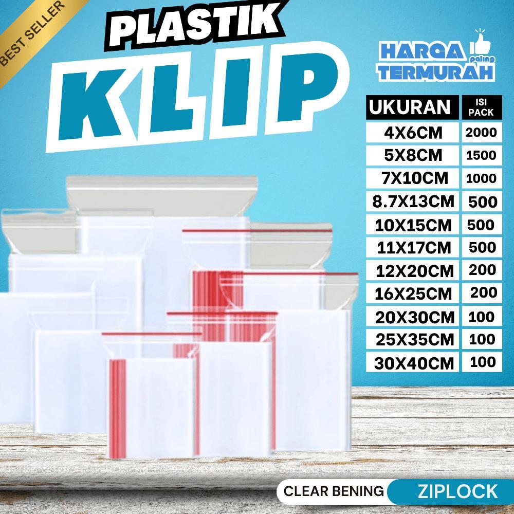 Plastik Klip Ziplock Bening Tebal Isi 2000pcs | Grosir Murah & Kuat untuk Makanan