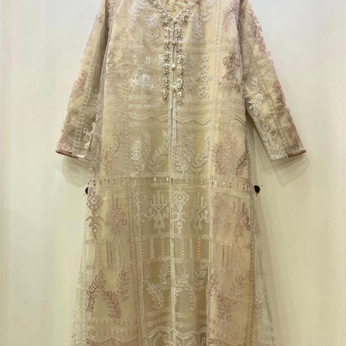 Lace outer panjang payet full set inner Wanita